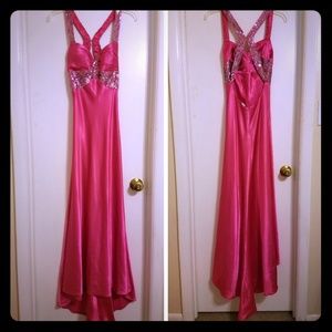 Pink prom dress